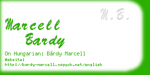 marcell bardy business card
