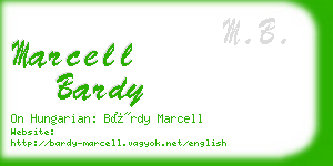marcell bardy business card
